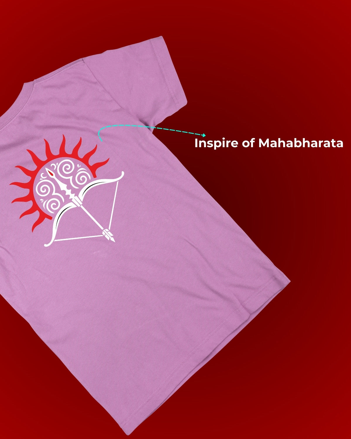 Battle of Kurukshetra | T-Shirt Bold Spiritual Graphic Tee ( Purple )