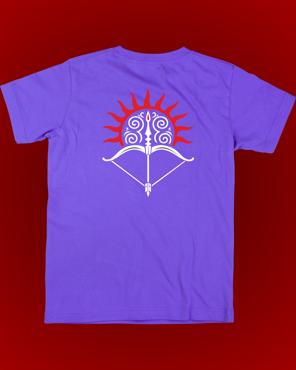 OverSize Kurukshetra Epic T Shirt Light Purple