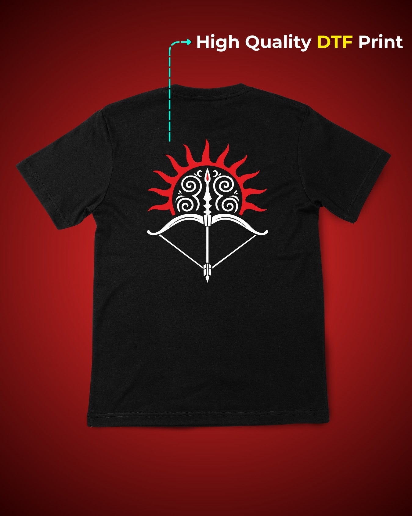 Karusetra Epic Black Oversized T Shirt